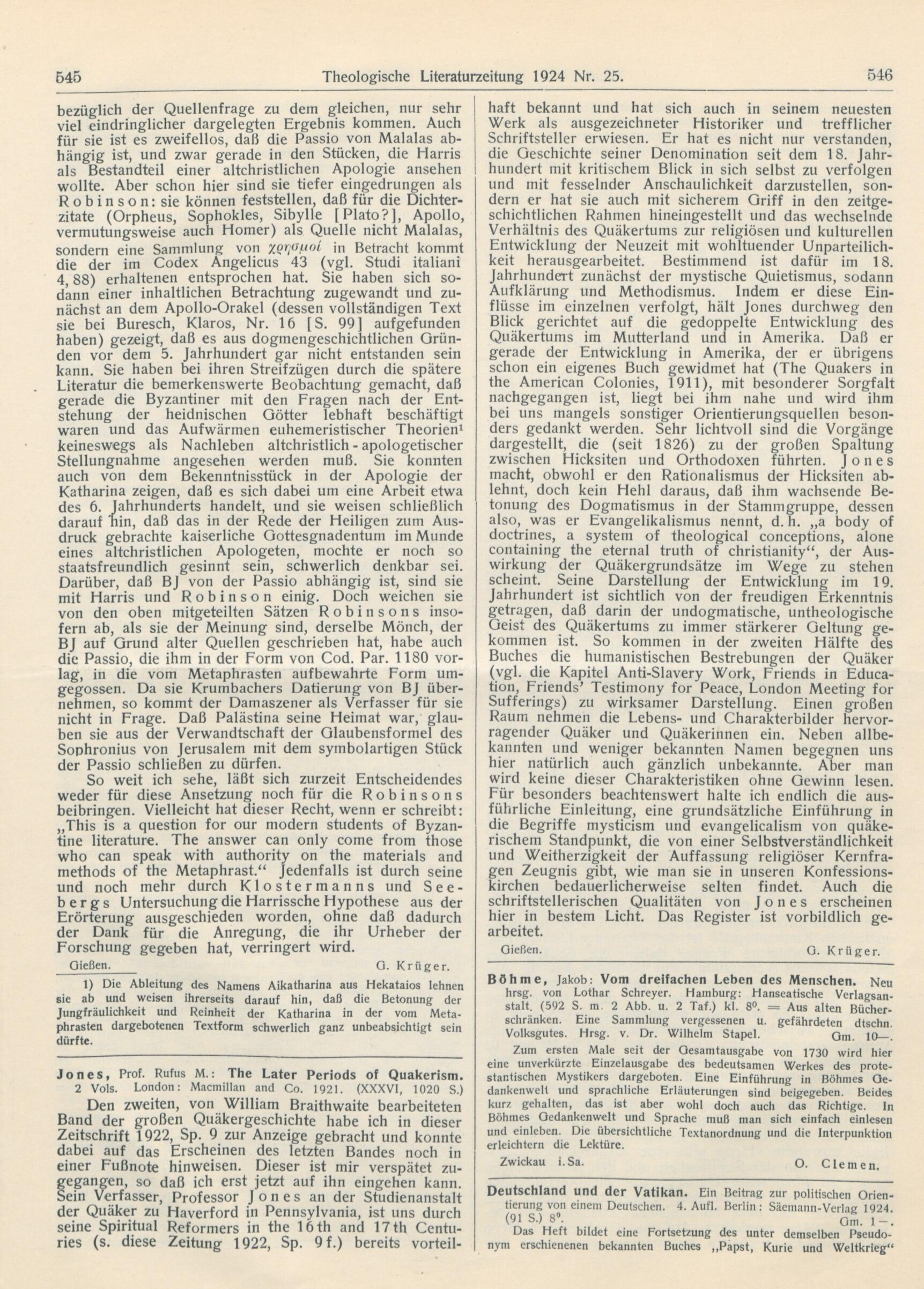 Harnack Adolf von [Begr ] Theologische Literaturzeitung Monatsschrift für das gesamte Gebiet der Theologie und Religionswissenschaft 49 1924